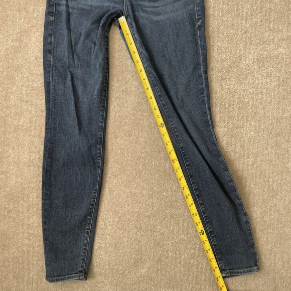 Good American Jeans Womens 4/27 Skinny Stretch Denim Pants Good Legs Dark Wash - Picture 8 of 12